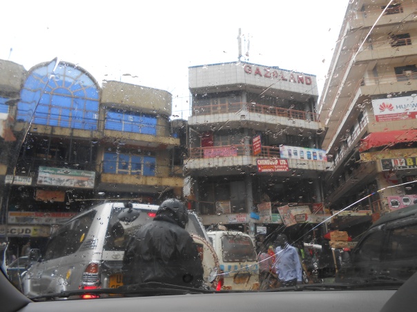 Stuck in Kampala traffic